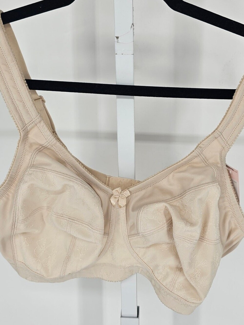 Cabernet Womens Sz 38C Full Busted Non Wire Unlined T Shirt Bra Beige NEW